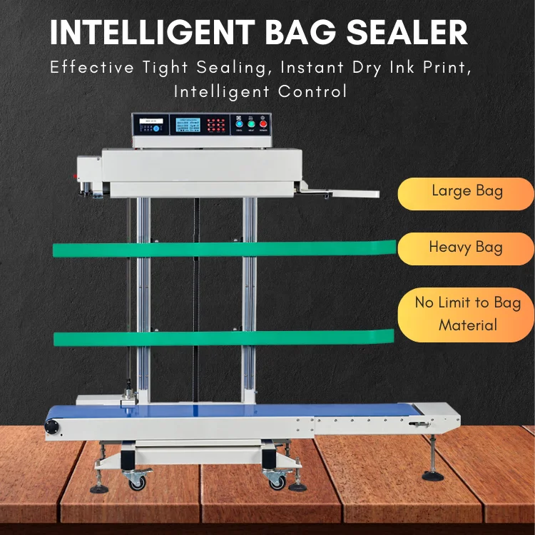 tepps 280lp连续包装封口机智能立式20kg大袋油墨印刷封口机