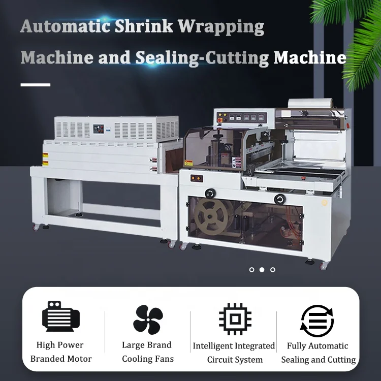 bf450电动自动薄膜包装机侧封器密封切割功能,用于食品饮料纺织品电机可编程控制器