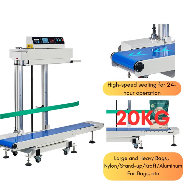 tepps 280lp连续包装封口机智能立式20kg大袋油墨印刷封口机