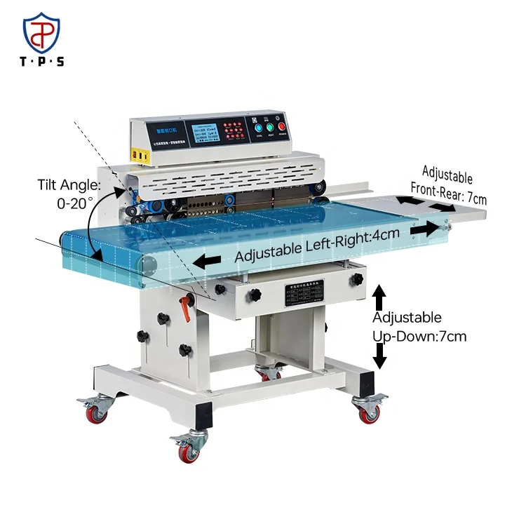 tepps 430b continuous horizontal intellengent sealing machine auto sealer large bags liquid packaging