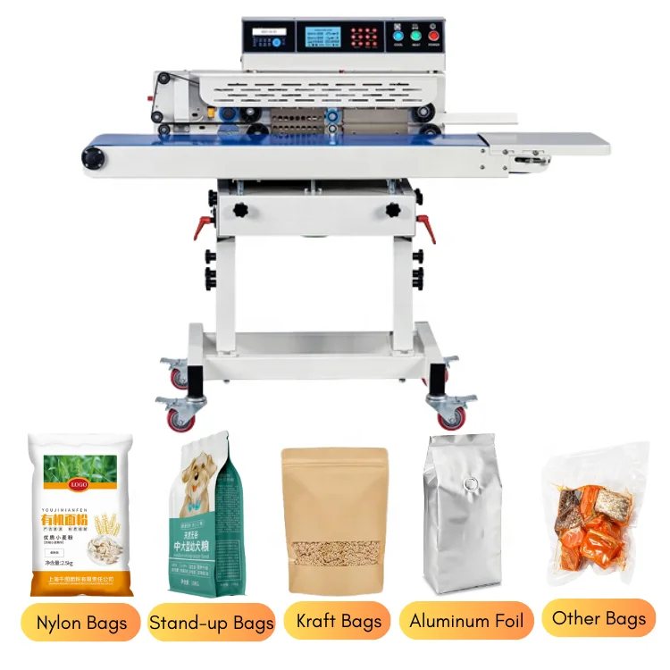 tepps 280b high speed automatic smart food band sealer film bag pouch heat sealing machine