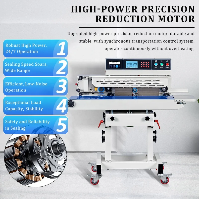 tepps 210bp automatic continuous plastic bag date code sealer heat sealing machine for plastic bags