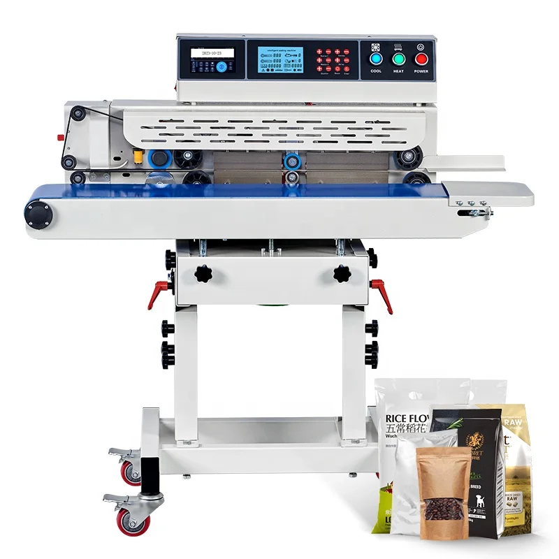 tepps 210bp automatic continuous plastic bag date code sealer heat sealing machine for plastic bags