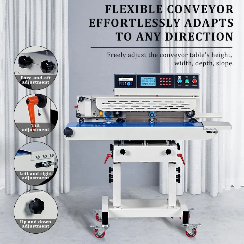 tepps 210bp automatic continuous plastic bag date code sealer heat sealing machine for plastic bags