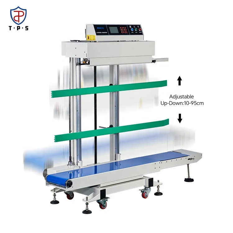 tepps 280l智能连续立式塑料薄膜袋封口机直立袋封口机