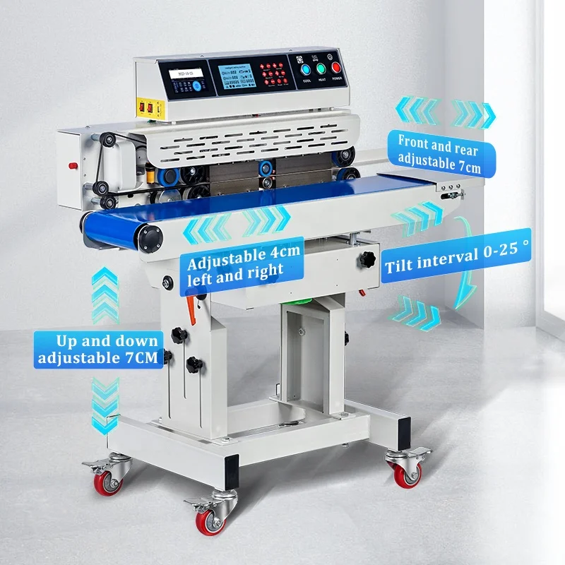 tepps 210bp automatic continuous plastic bag date code sealer heat sealing machine for plastic bags