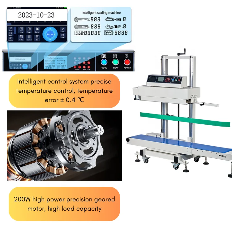 tepps 280lp连续包装封口机智能立式20kg大袋油墨印刷封口机