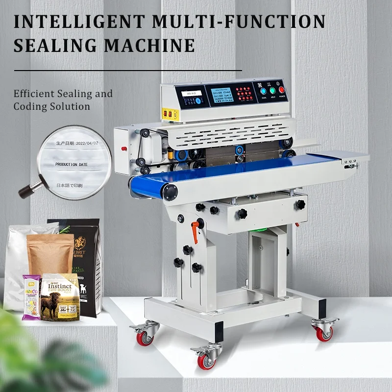 tepps 210bp automatic continuous plastic bag date code sealer heat sealing machine for plastic bags